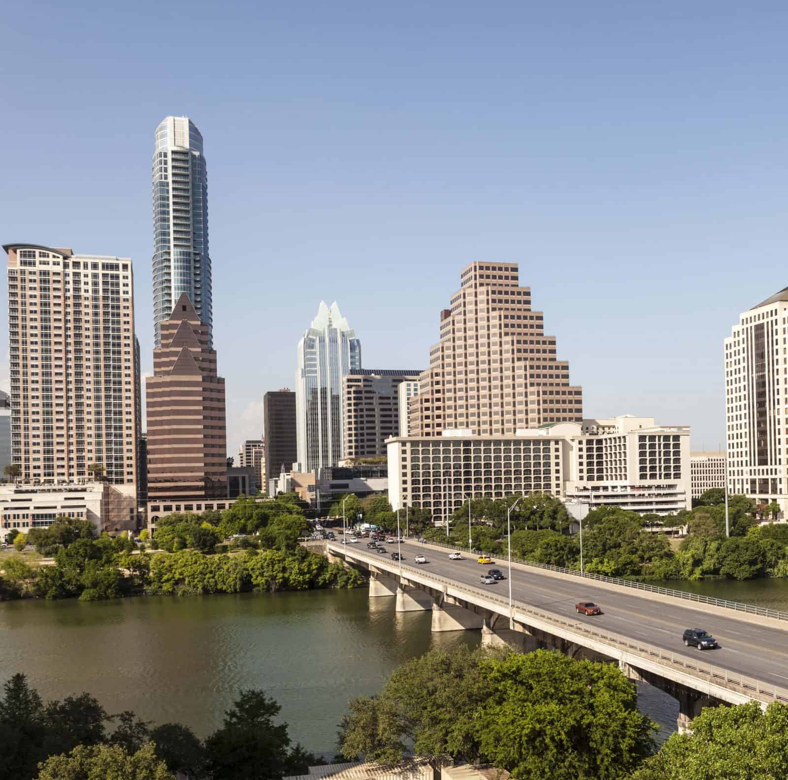 aerial photo of Austin, Texas city
