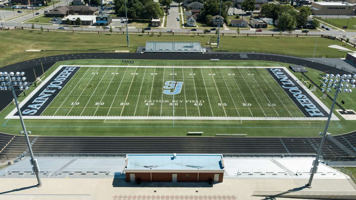 Saint Joseph High School, South Bend Indiana Aerial Drone Photography