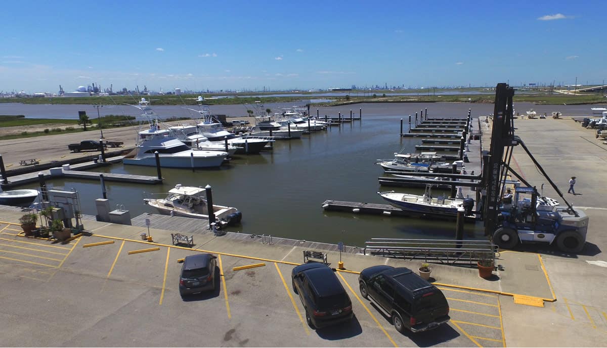 Aerial Photography Marina at Surfside Beach, Texas 77541