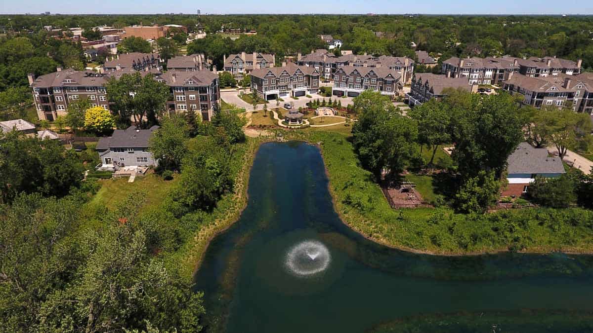 Drone Photos & Video of The Hamptons of Hinsdale Illinois