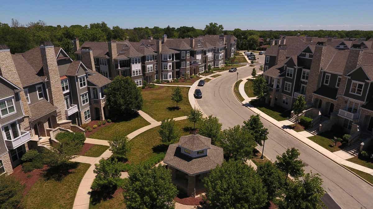 Drone Photos & Video of The Hamptons of Hinsdale Illinois