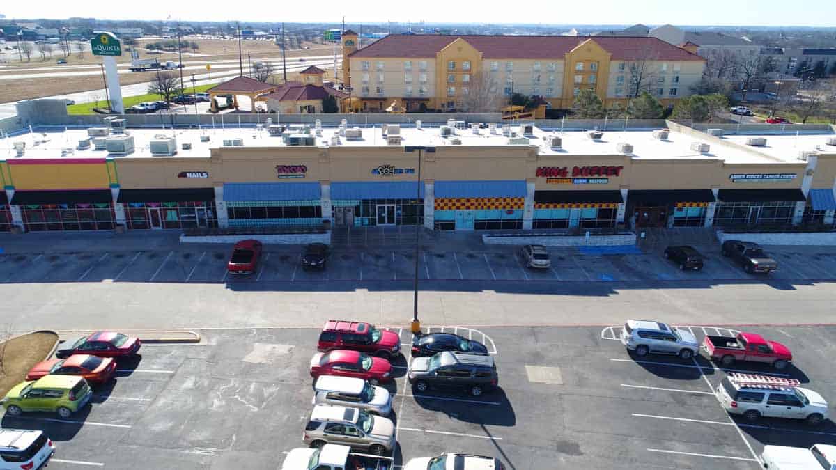 Aerial Photos & Video of Commercial Retail Space in Sherman, TX
