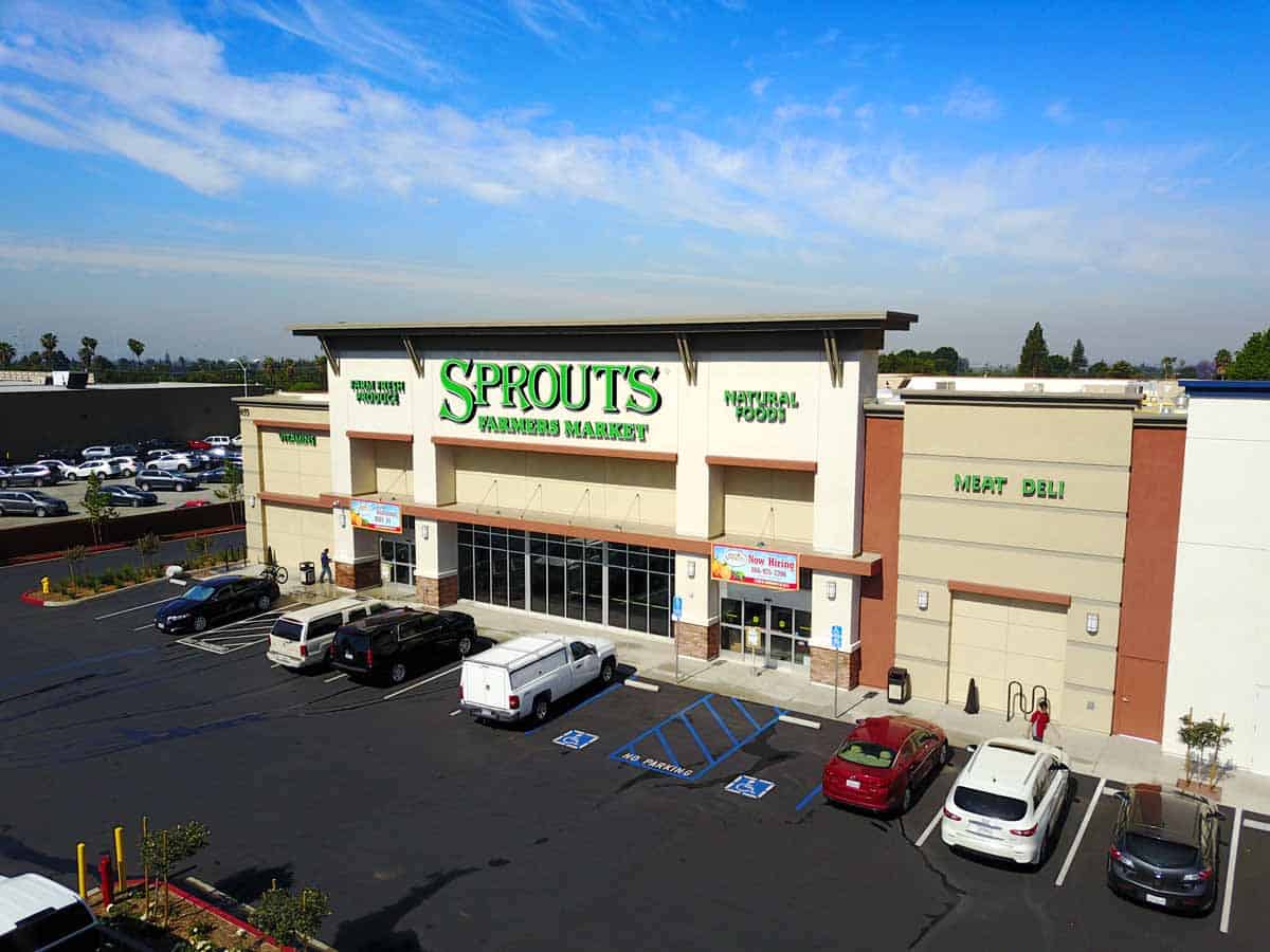 Aerial Photos Sprouts Farmers Market Grand Opening California