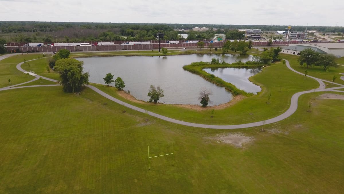 Aerial Drone Photography Hammond Purdue Dowling Park, Hammond IN