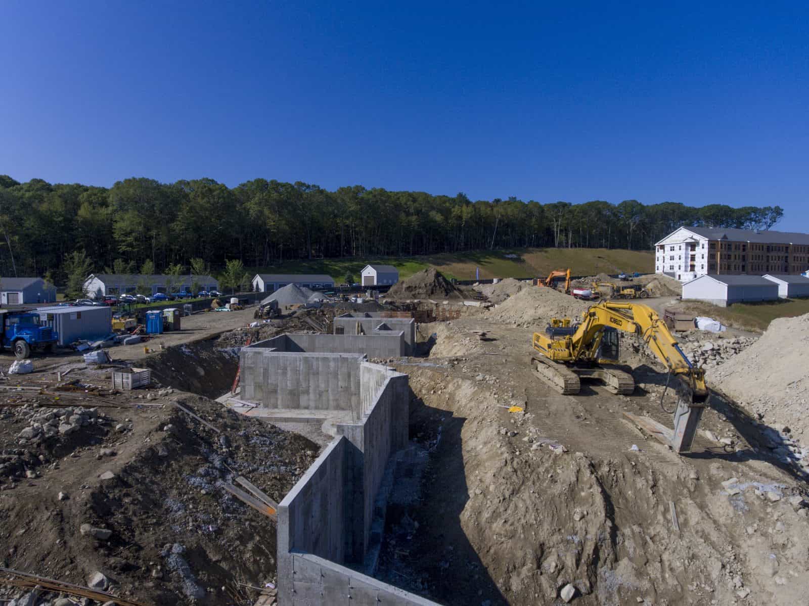 Aerial Drone Photos of Cirrus Apartments in Ashland, MA