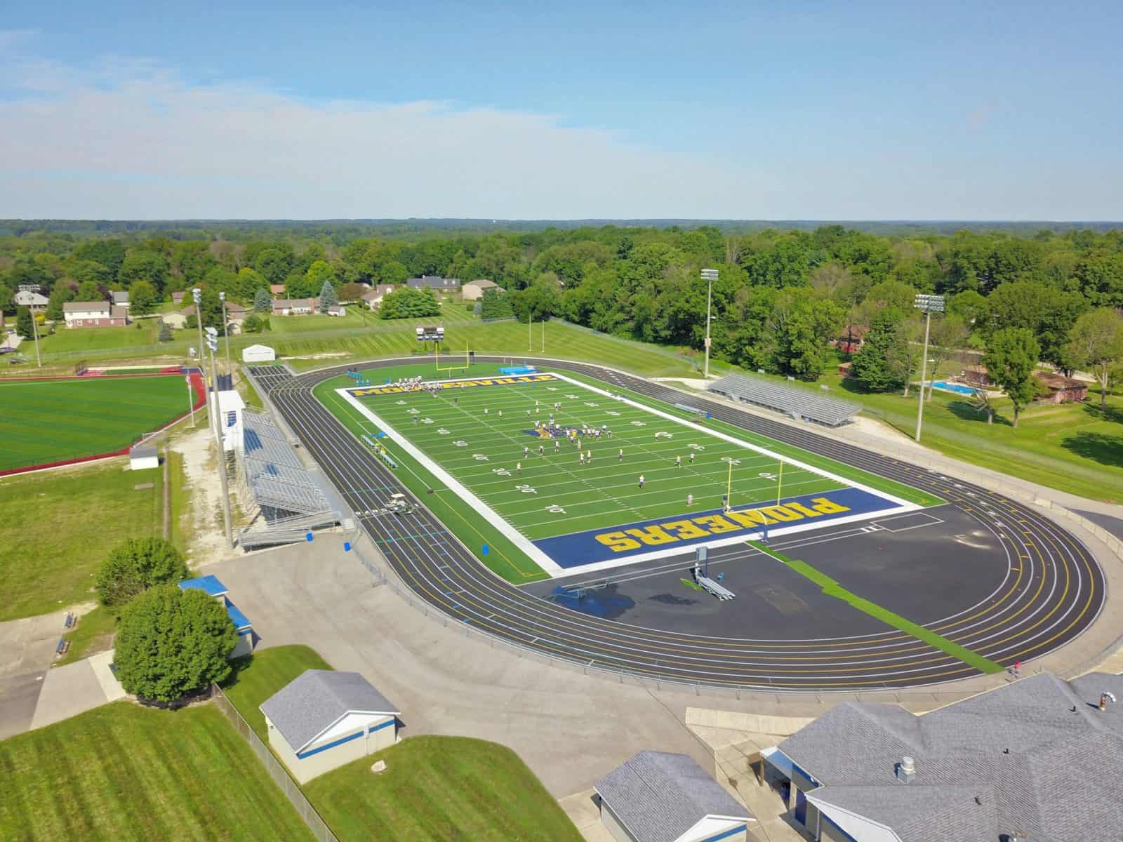 Aerial Photos of the Mooresville HS Football Field in Mooresville, Indiana