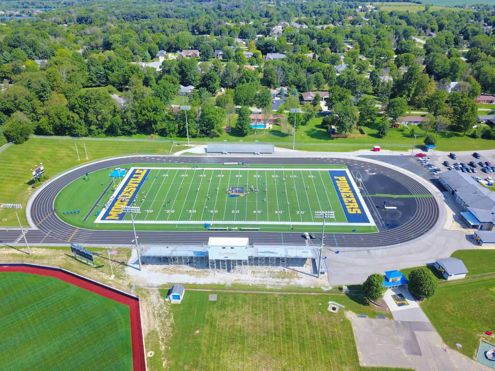 Aerial Photos of the Mooresville HS Football Field in Mooresville, Indiana