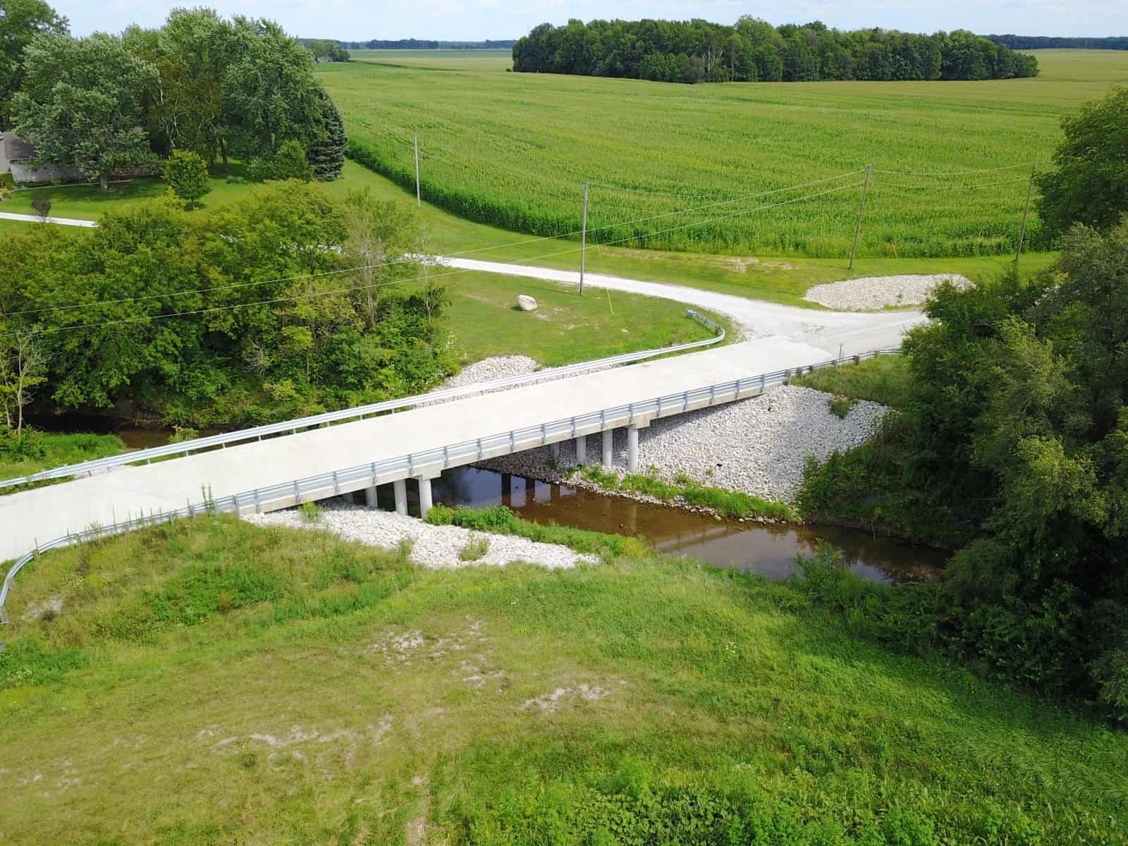 Aerial Drone Photos of Boone County Bridge Construction