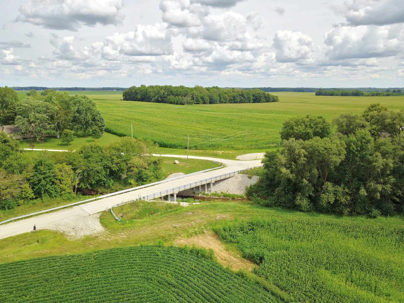 Aerial Drone Photos of Boone County Bridge Construction