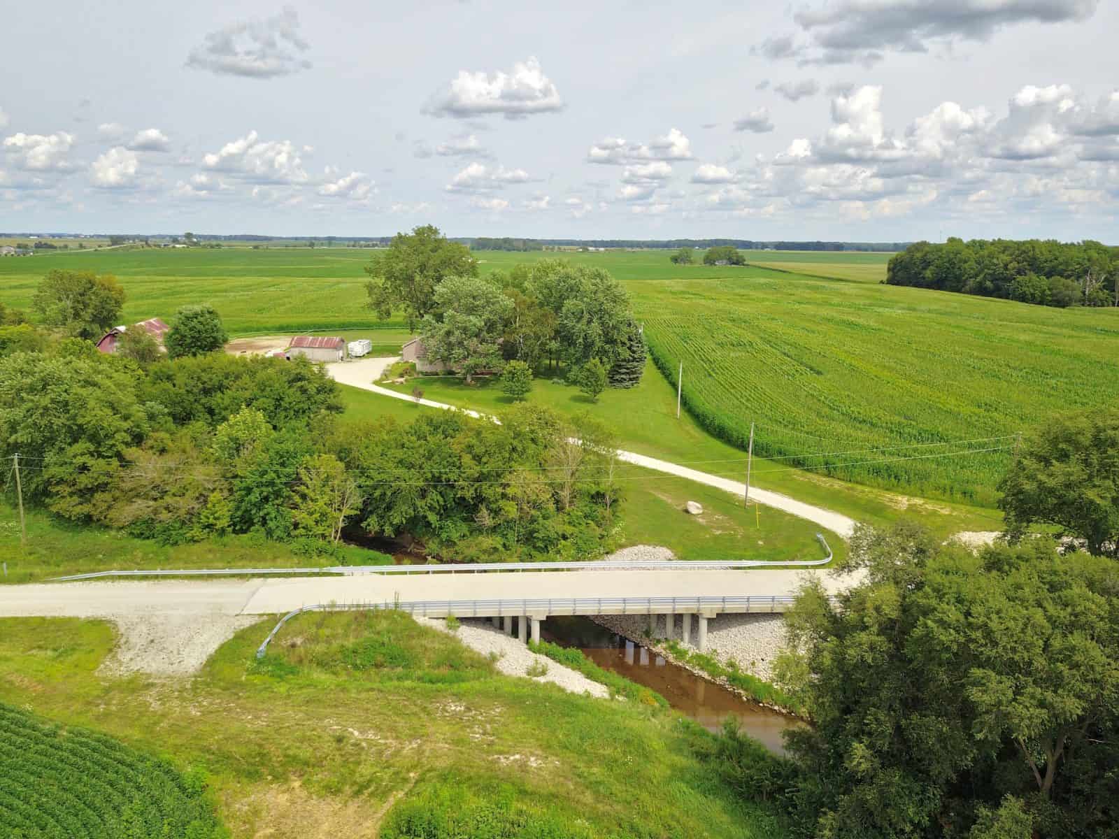 Aerial Drone Photos of Boone County Bridge Construction