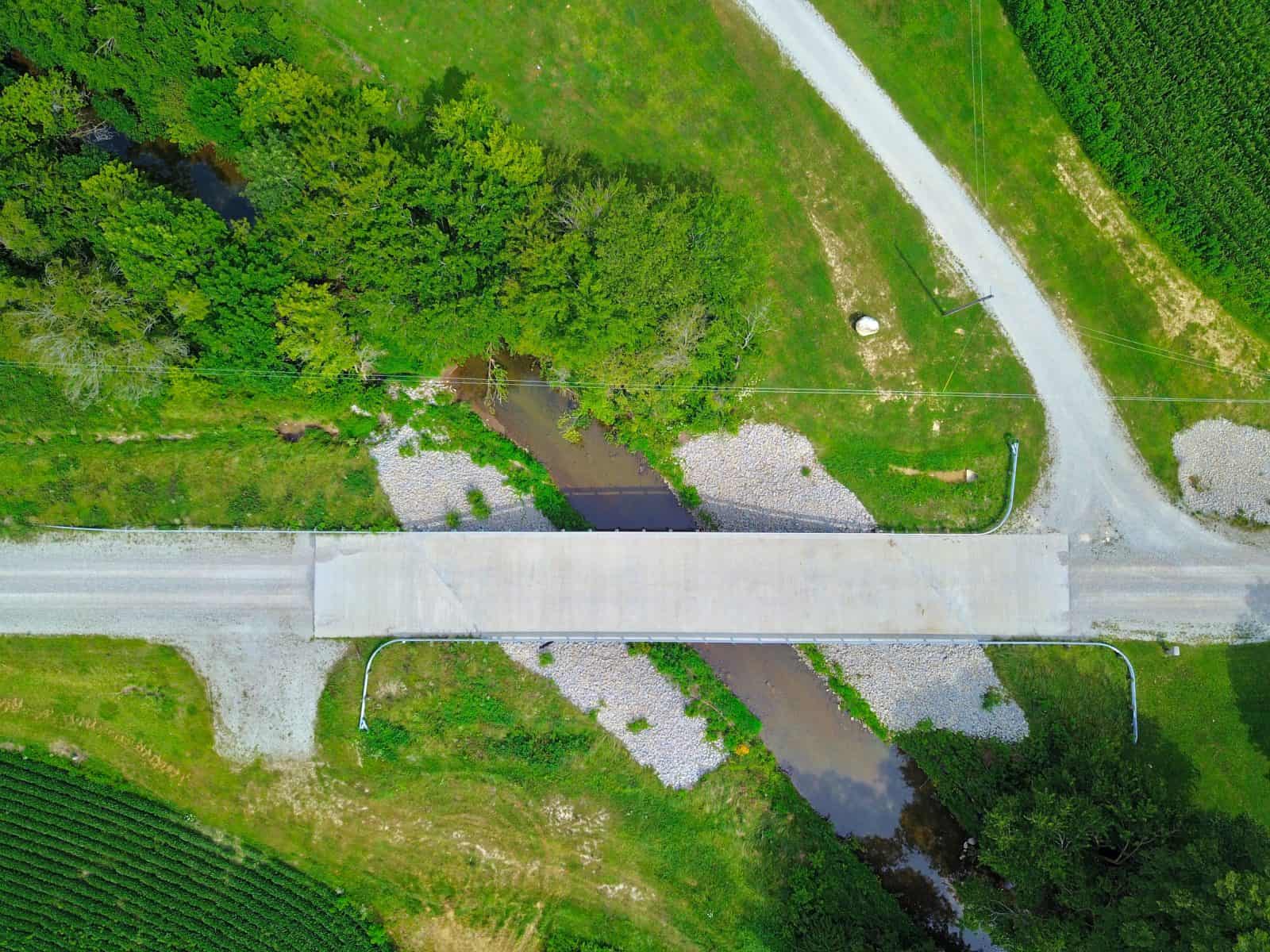 Aerial Drone Photos of Boone County Bridge Construction