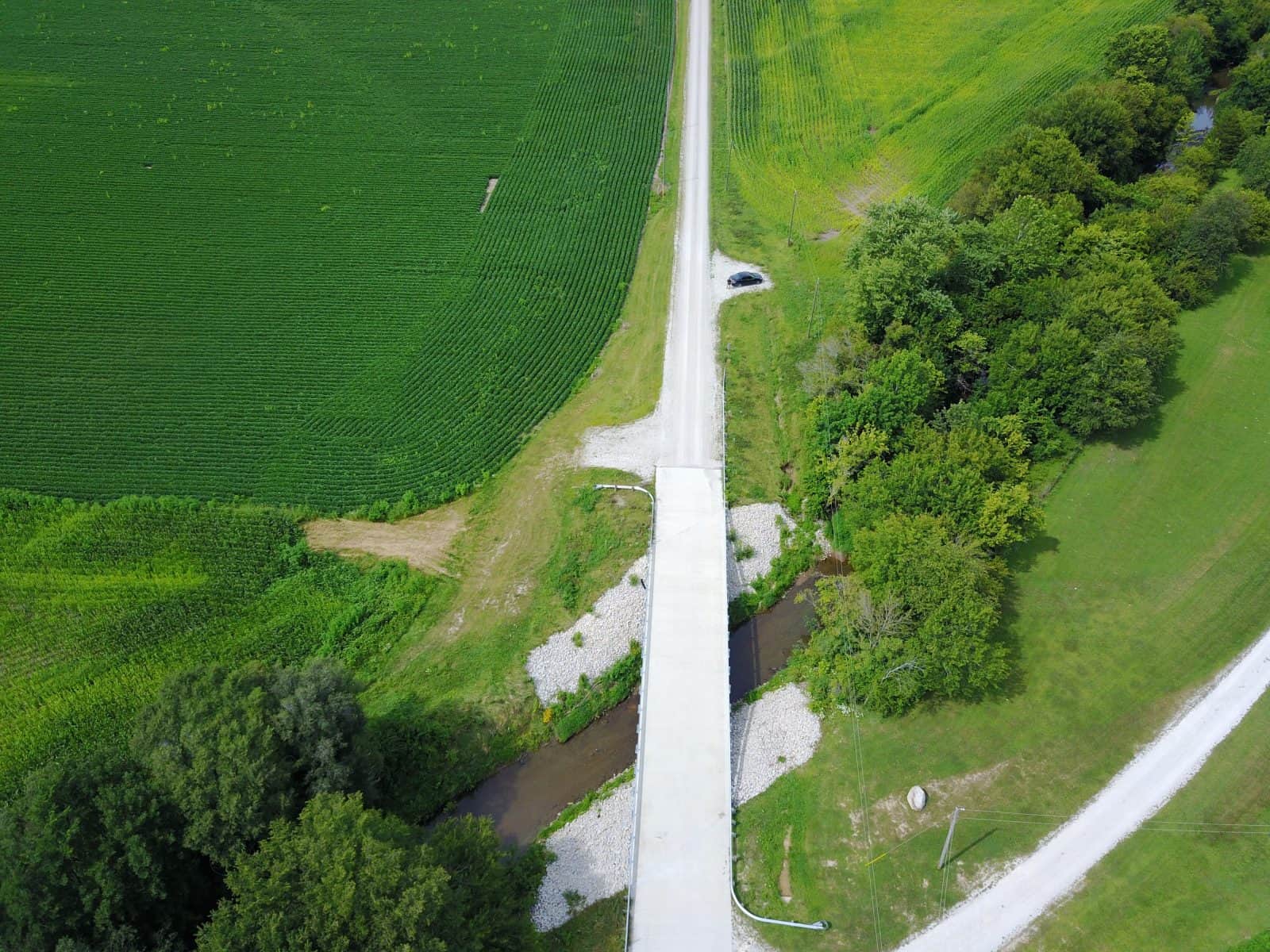 Aerial Drone Photos of Boone County Bridge Construction