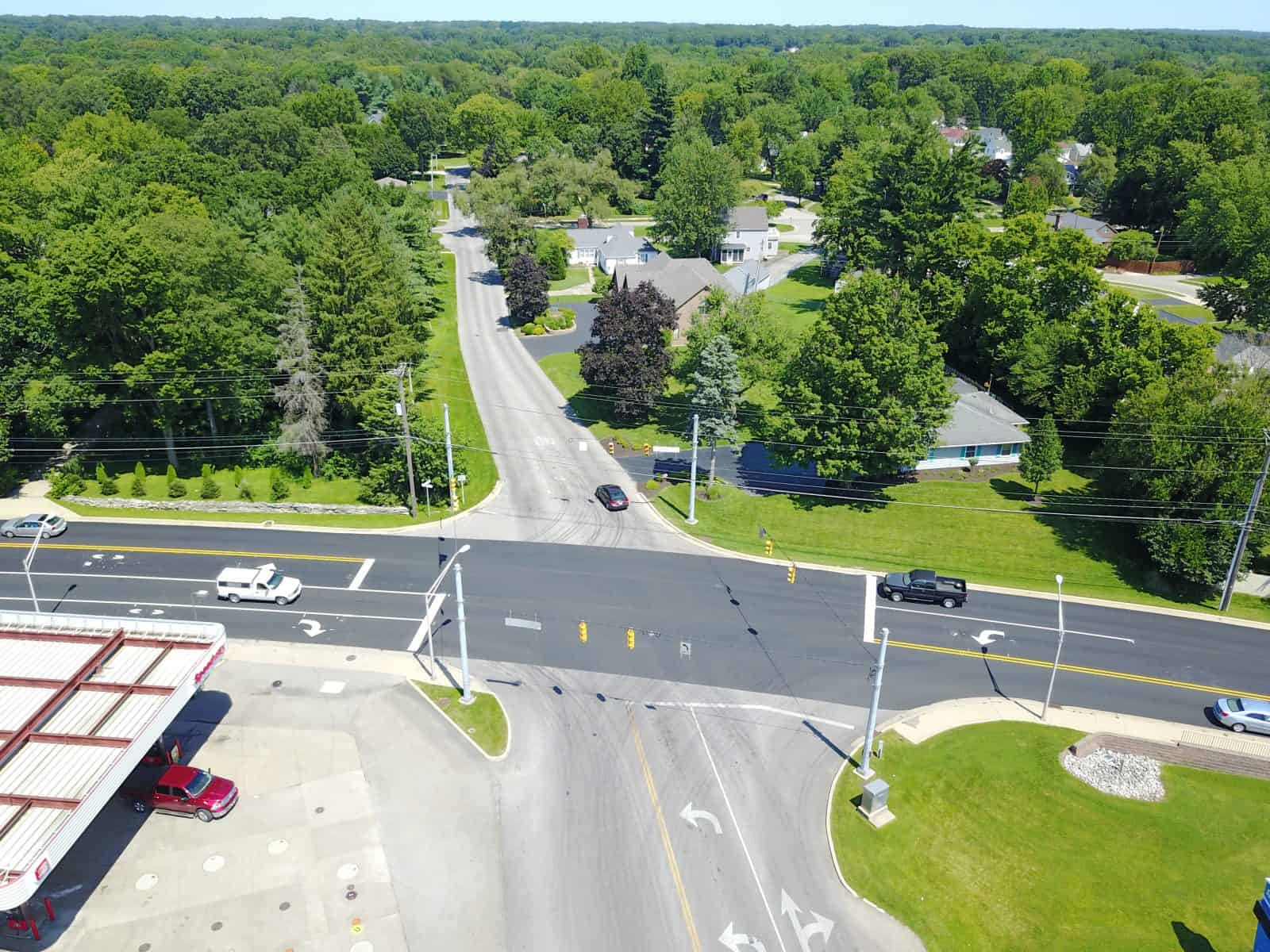 Aerial Drone Photos of 24th St & E Market St., Logansport, Indiana