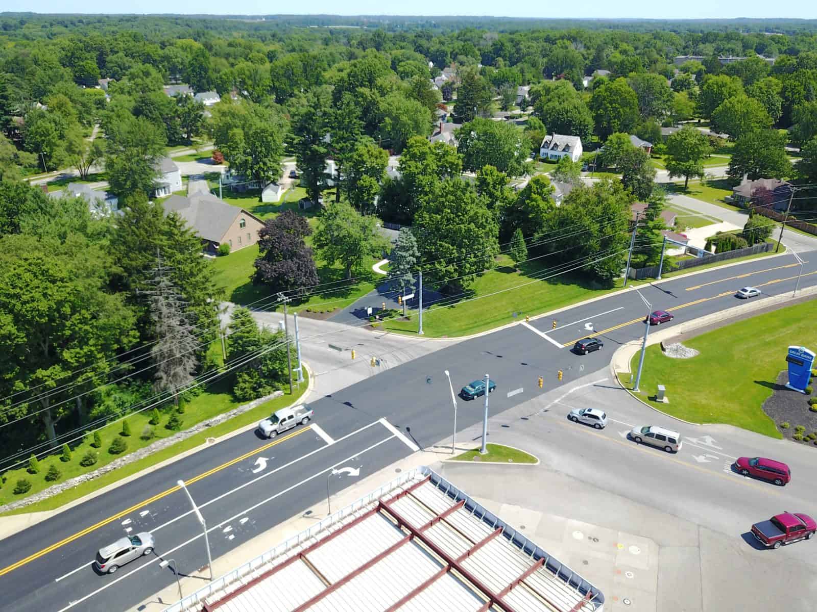 Aerial Drone Photos of 24th St & E Market St., Logansport, Indiana