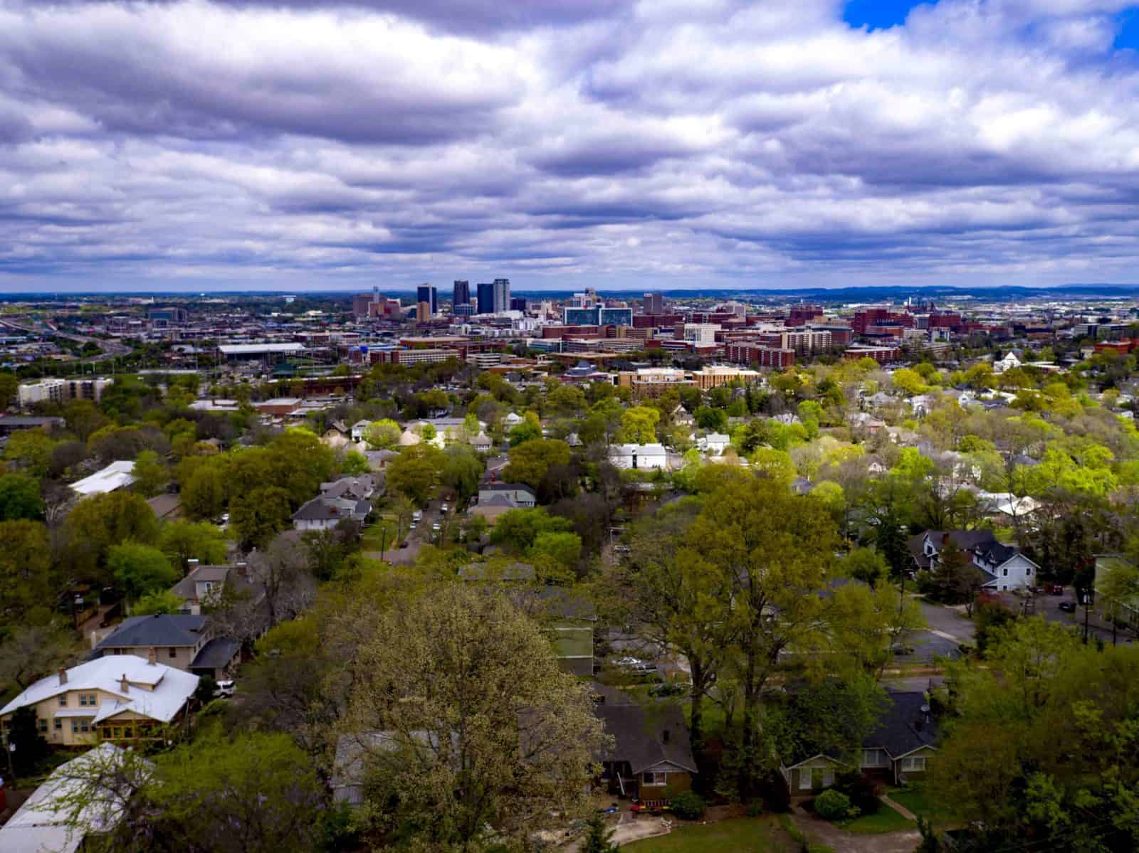 Aerial Drone Photos of the Mountainside Apartments in Birmingham, AL