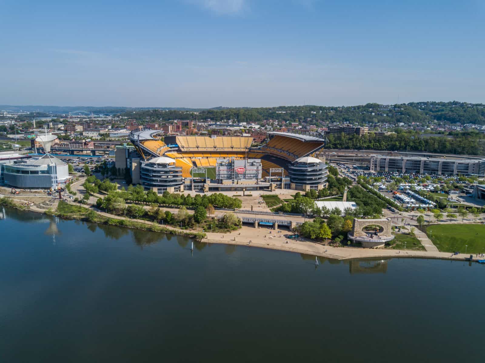 Aerial Drone Photos of the Home of the Pittsburgh Steelers Heinz Field