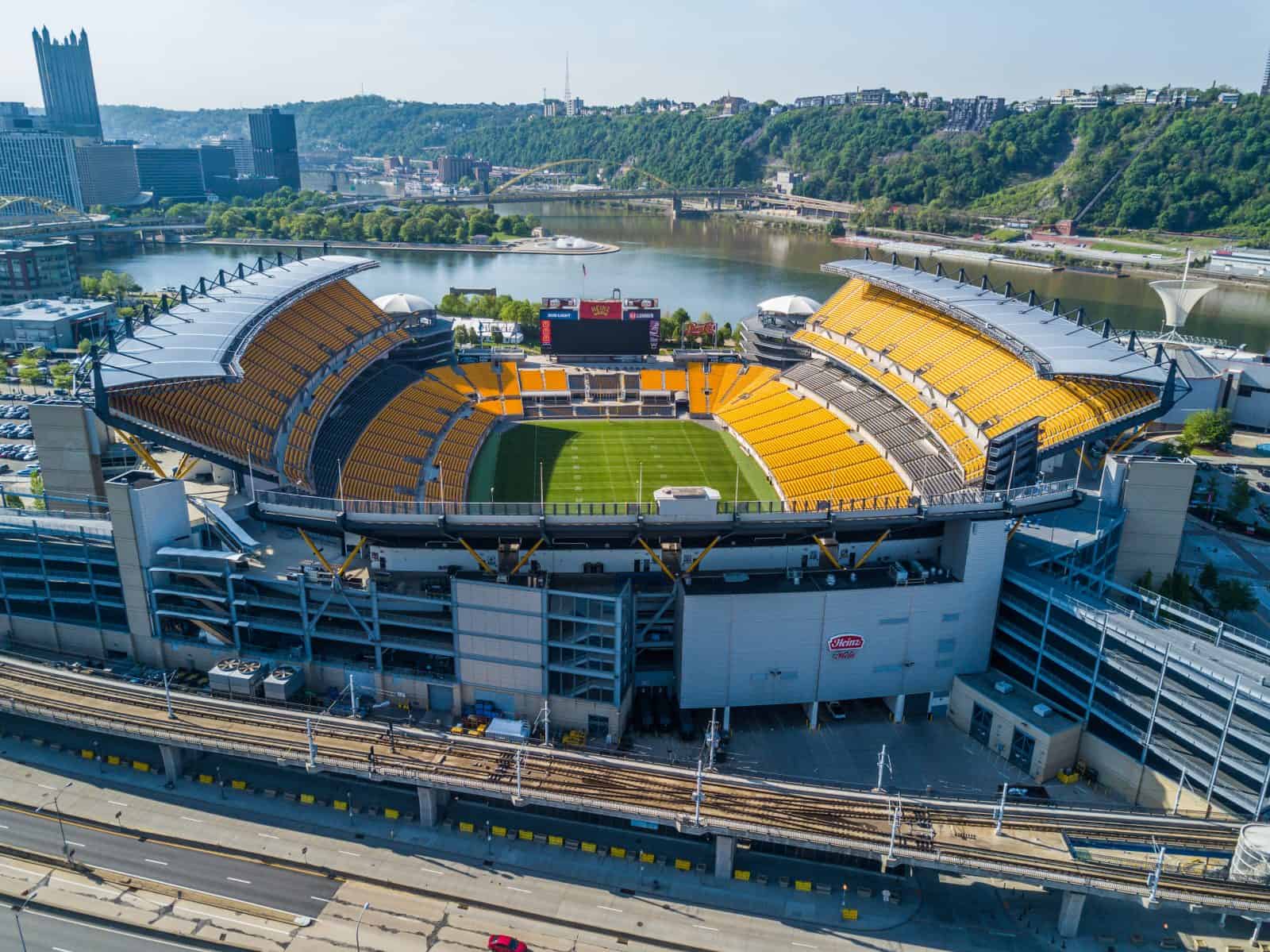 Aerial Drone Photos of the Home of the Pittsburgh Steelers - Heinz Field 