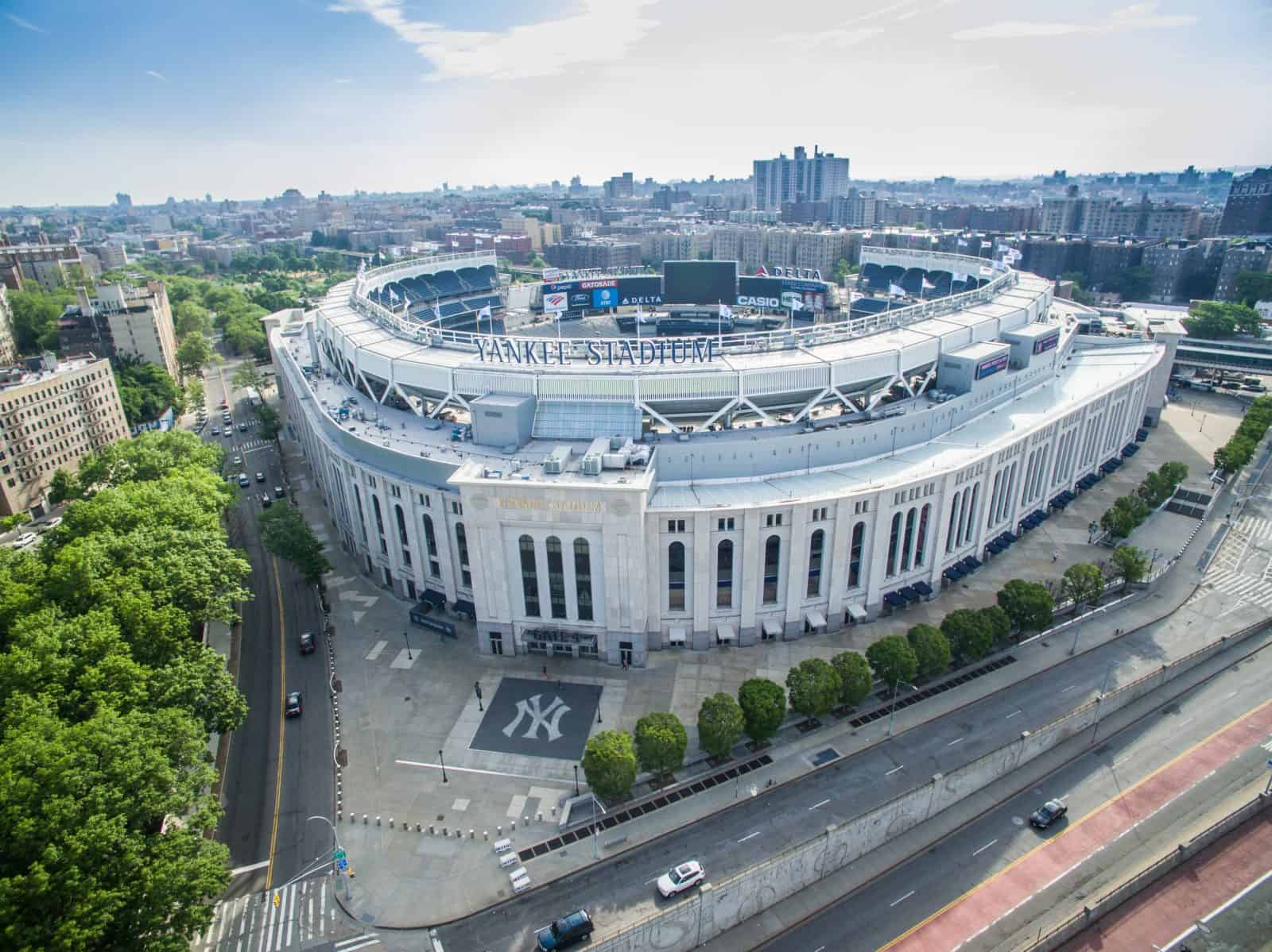Aerial Drone Photos Yankee Stadium, 1 E 161st St, Bronx, New York