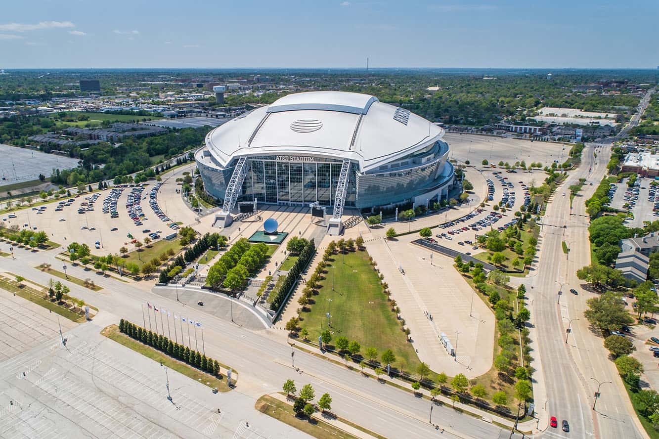 Drone Images of Dallas Cowboys Stadium AT&T Stadium