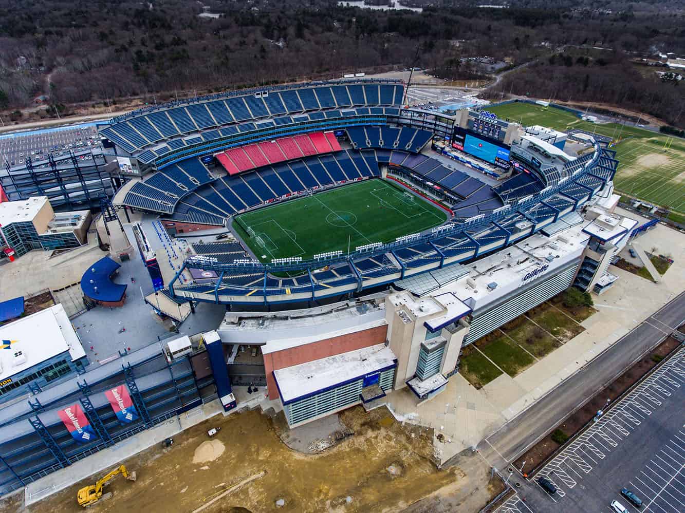 Gillette Stadium Aerial Drone Photography Aeiral Photos Massachusetts