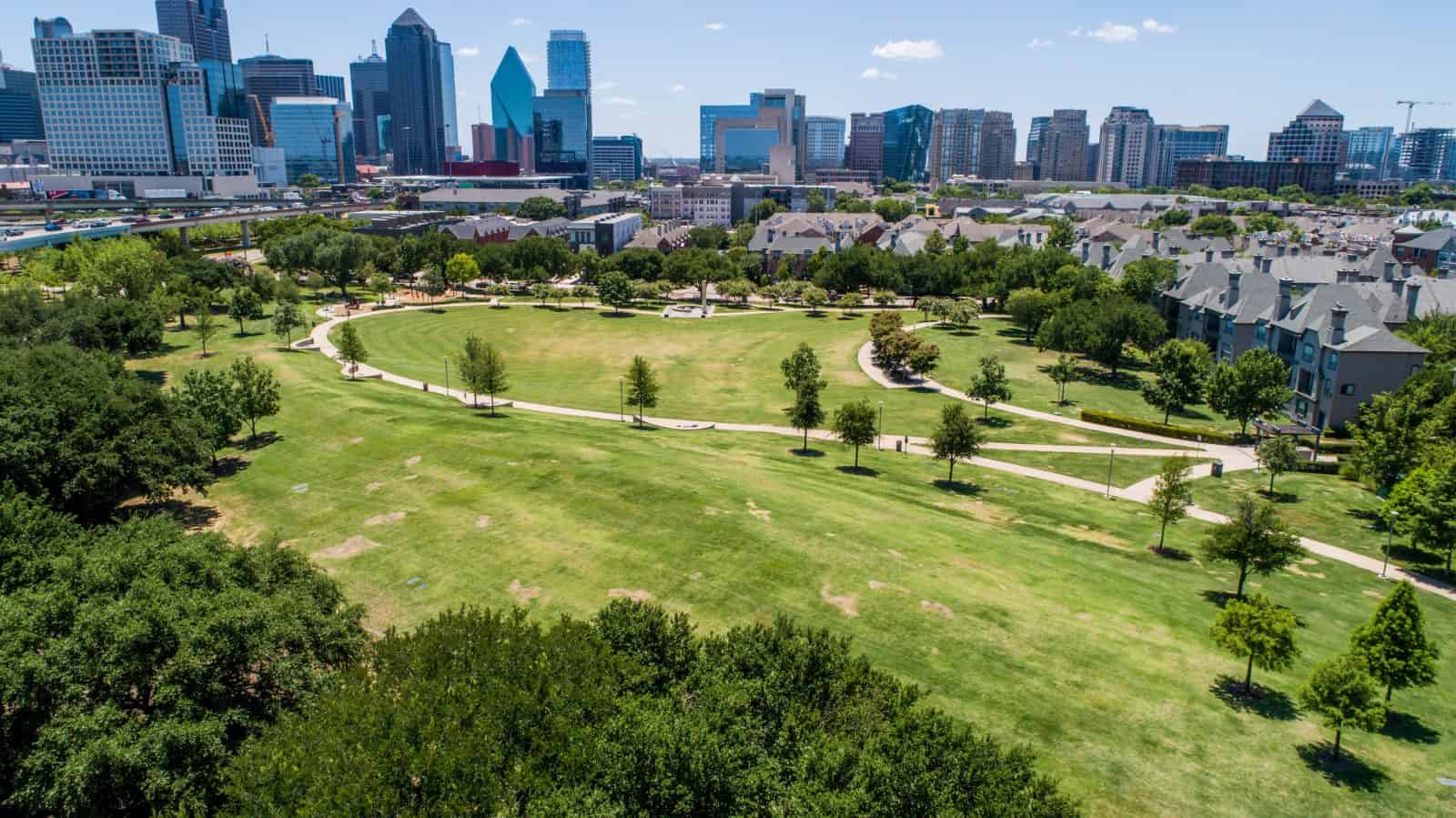 Uptown Dallas, TX Drone Photography Griggs Park Aerial Imagery