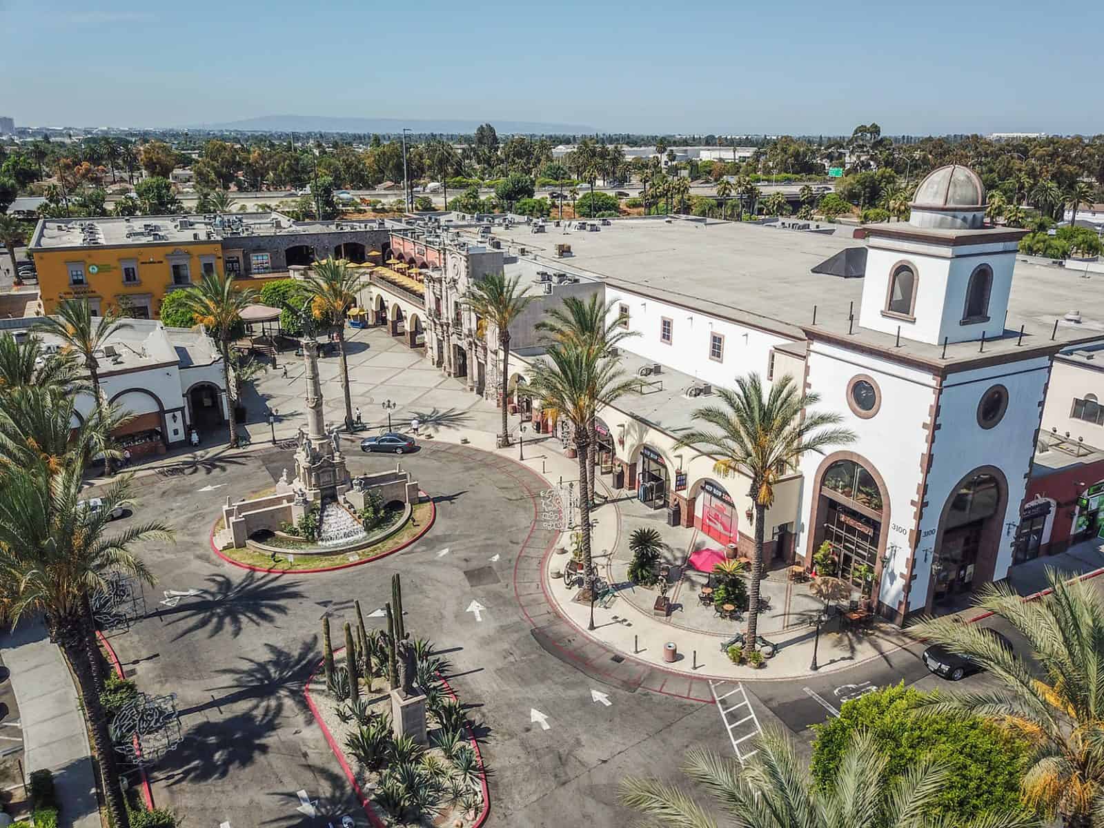 Lynwood, California Drone Images Plaza Mexico Shopping Center