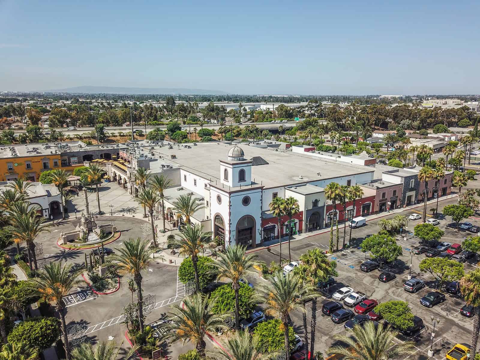 Lynwood, California Drone Images Plaza Mexico Shopping Center