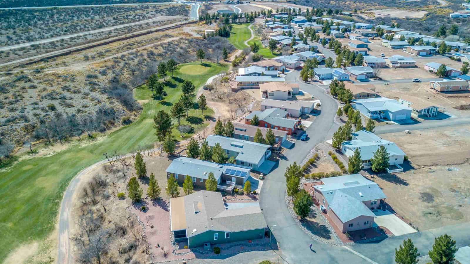 aerial photo of houses in Arizona