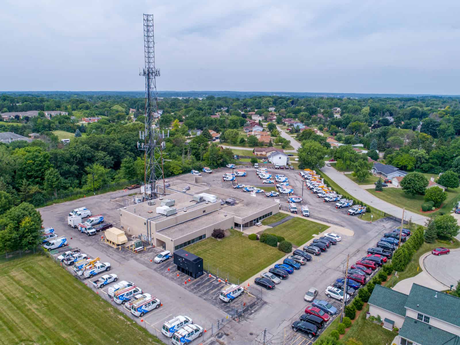 cell tower drone inspection photo