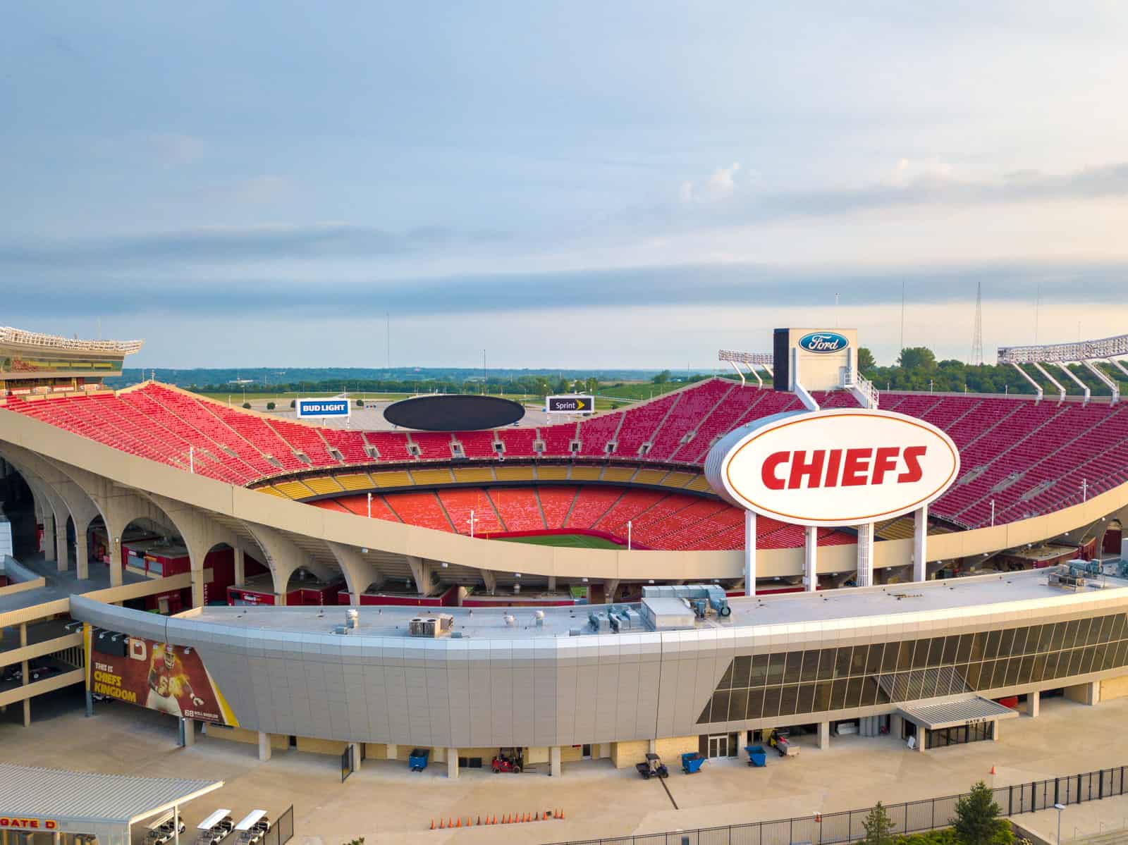 aerial drone photo of Kansas City, Missouri