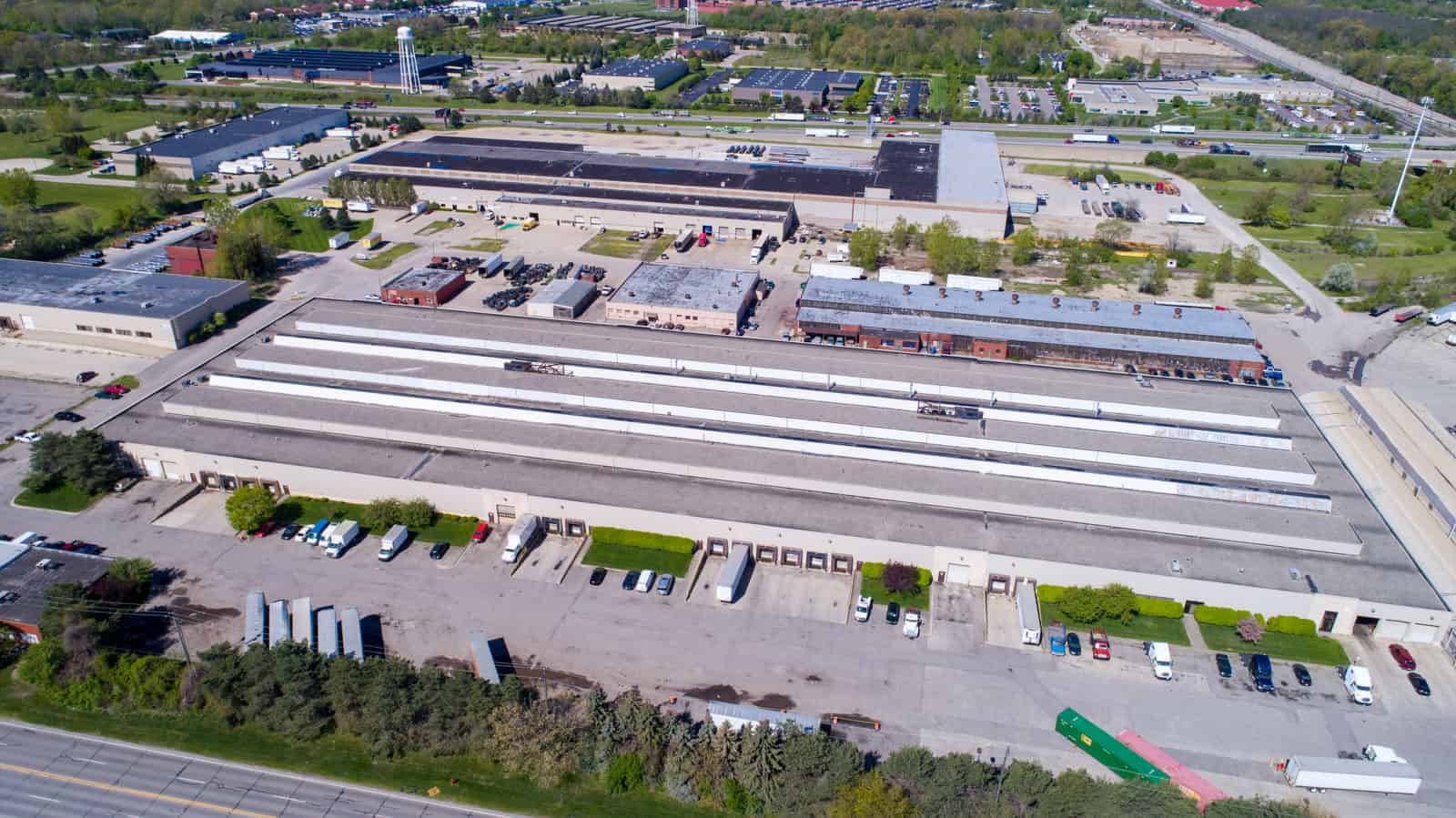 commercial operations plant drone photo in Michigan