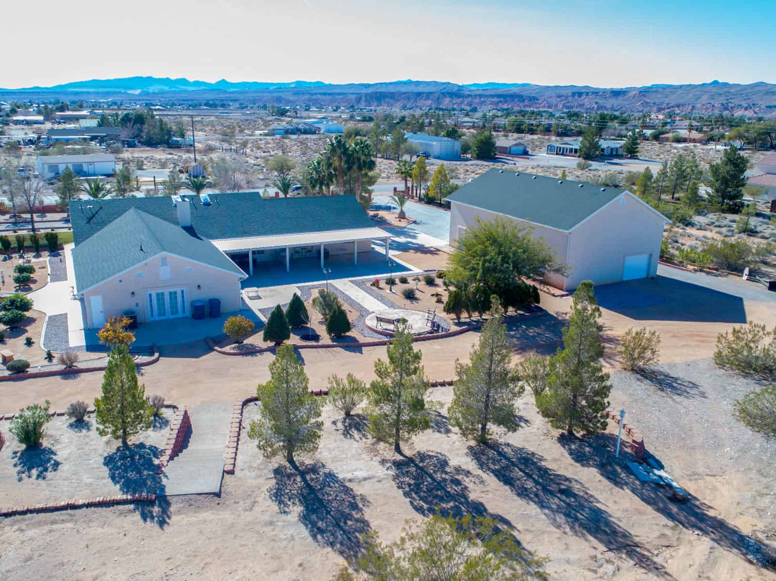 drone photo of home in Nevada