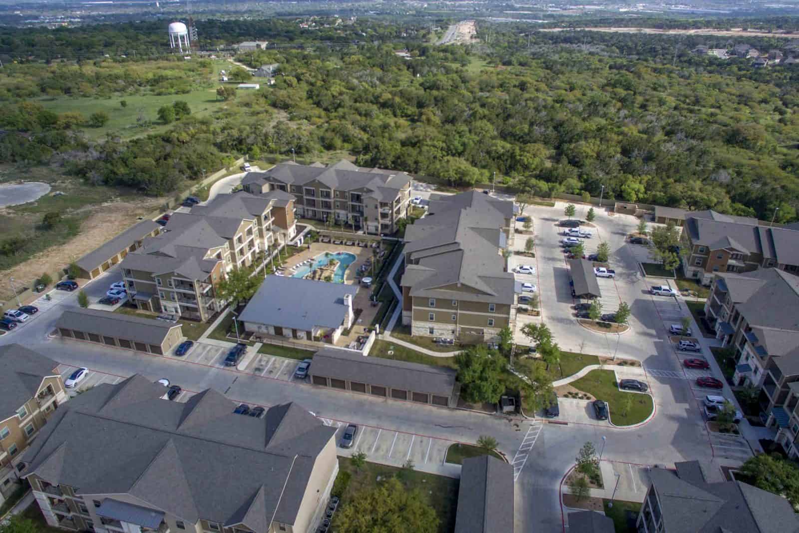 Drone Photos of Apartment Community in New Braunfels, TX