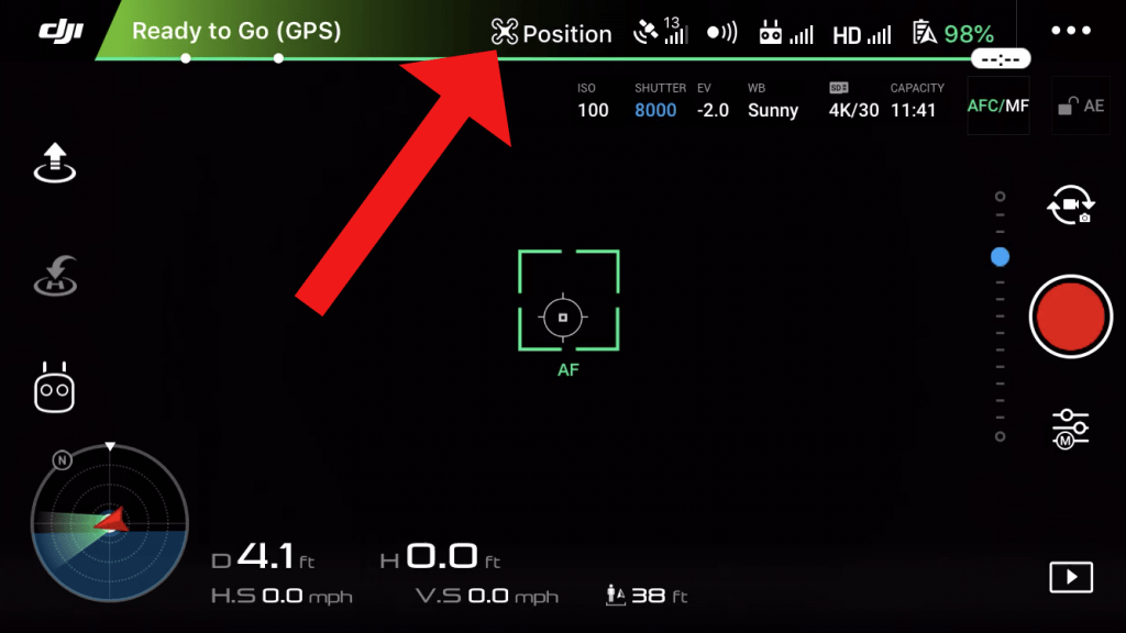 dji go main controller settings