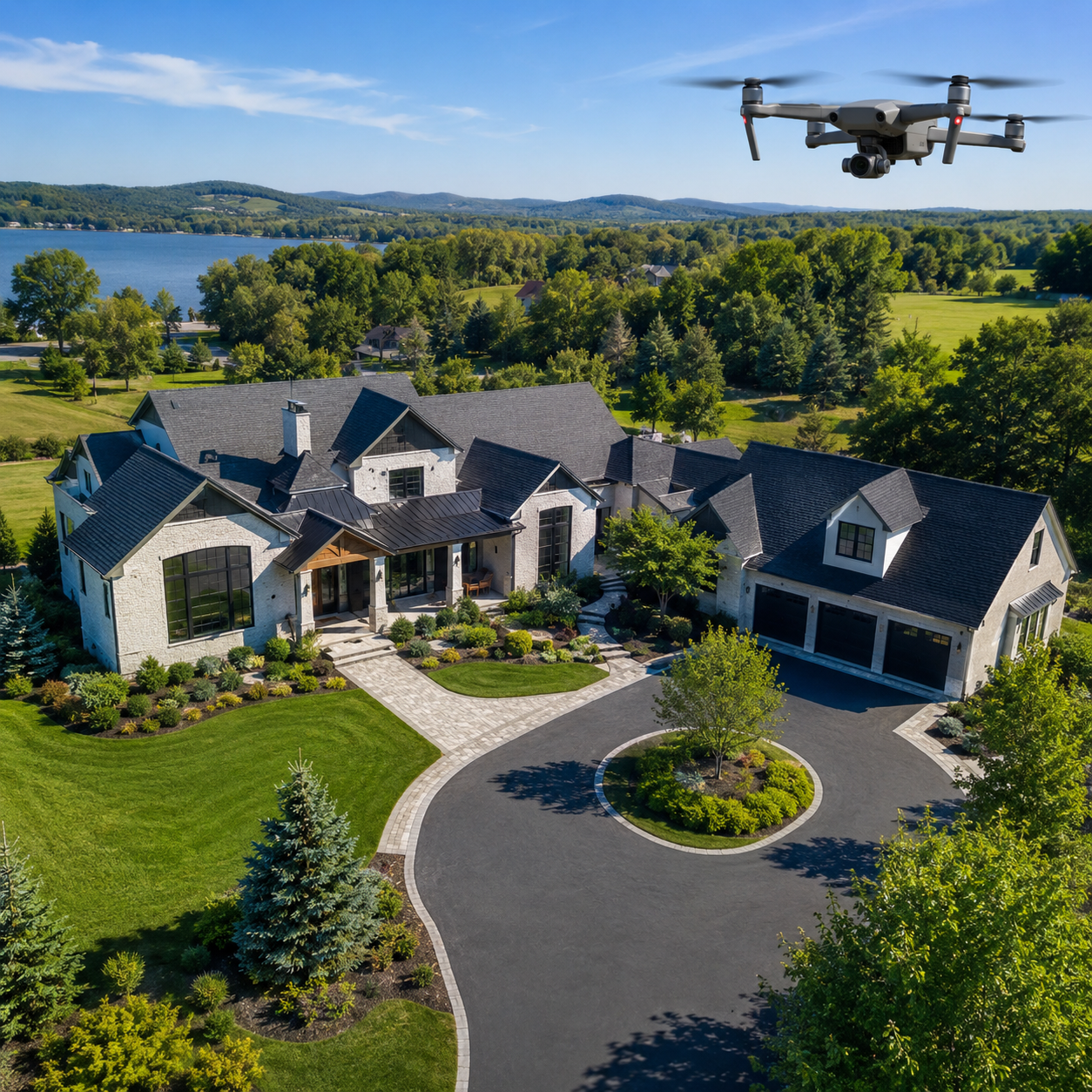 Residential Exterior Drone Photography Service