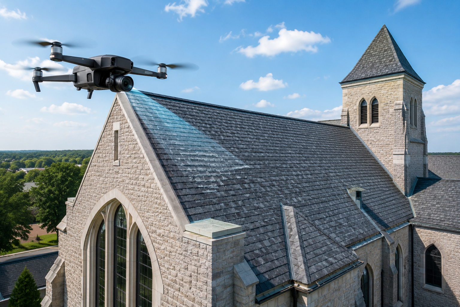 Commercial Drone Roof Inspection Service